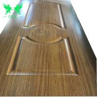 Melamine Face HDF moulded door skin panel / Veneer Hdf Moulded Door Skin