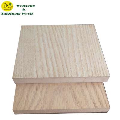 Plain White Ash Veneer MDF Board For Cabinet