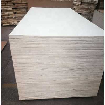 18mm Warm white color fireproof HPL plywood